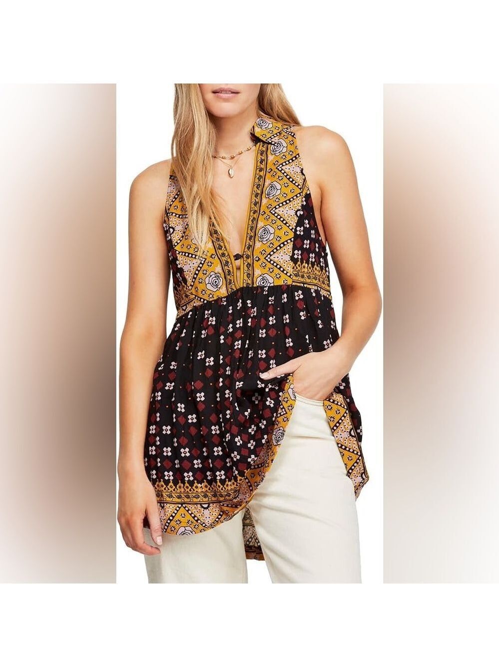 Free People Charlotte Sleeveless Top - Size Small